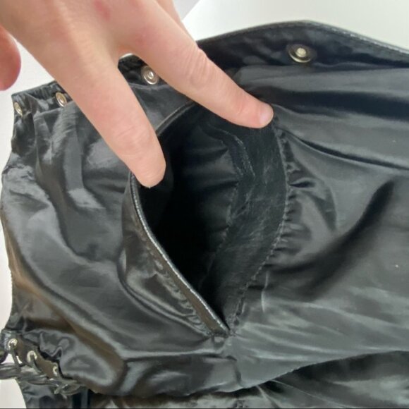 Genuine Leather Motorcycle Vest Black Cruisers Size Medium Canadian Moto Jacket‎ - Picture 9 of 15